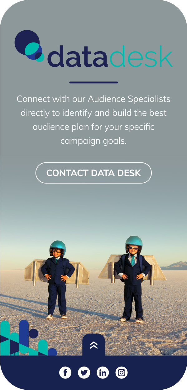 Eyeota datadesk footer at mobile size