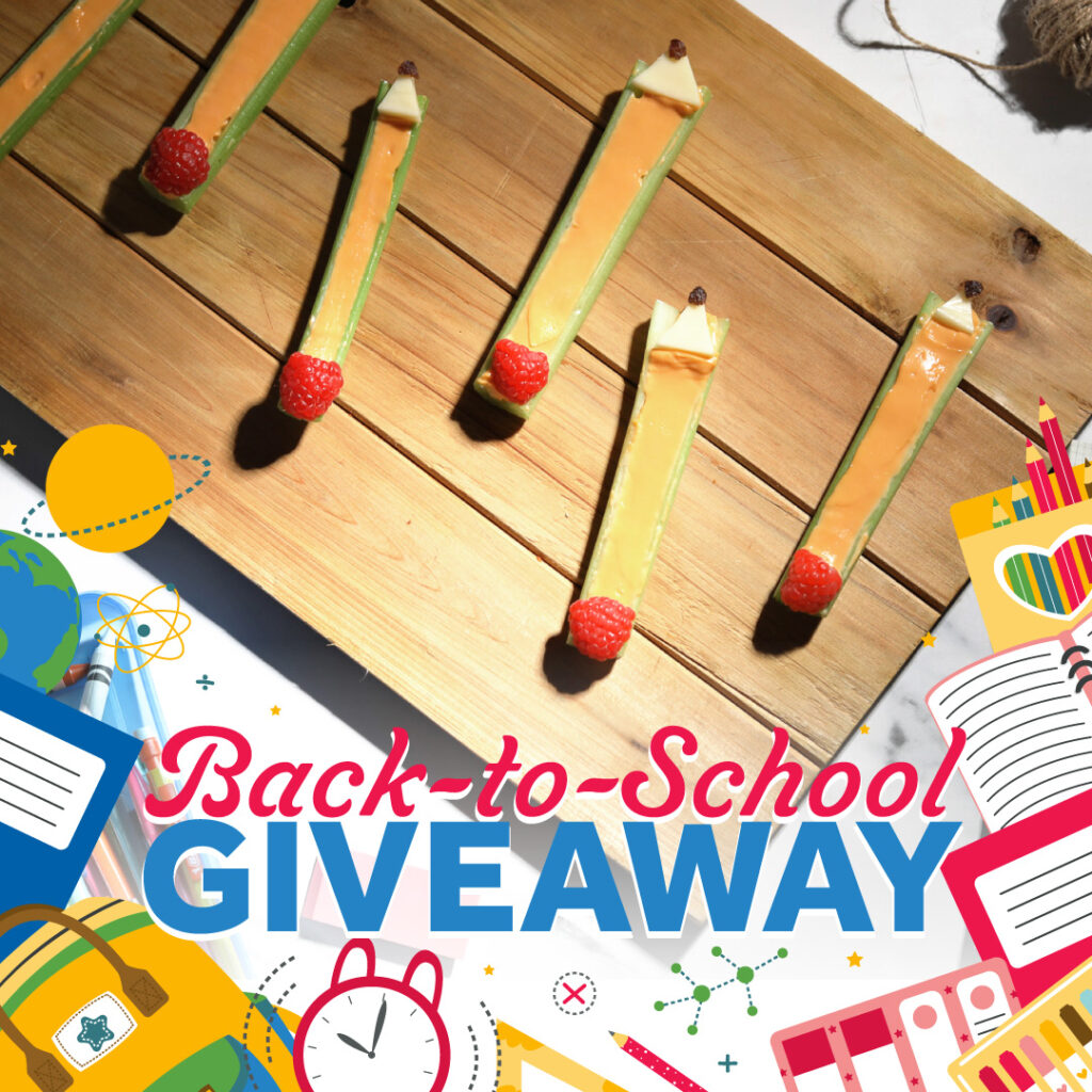 A social example for Dandy that says "Back-to-School Giveaway"