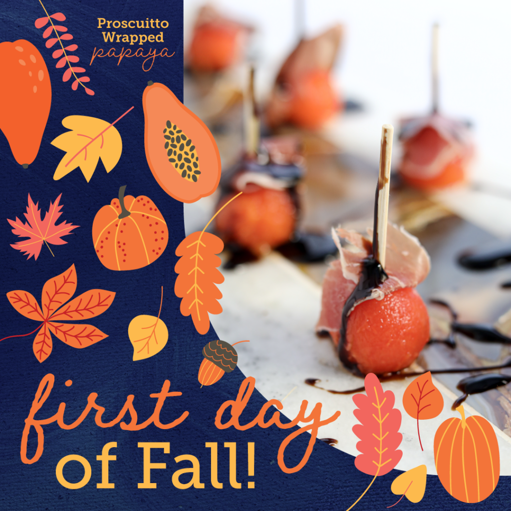 A social example for Super Starr that says "First Day of Fall!"