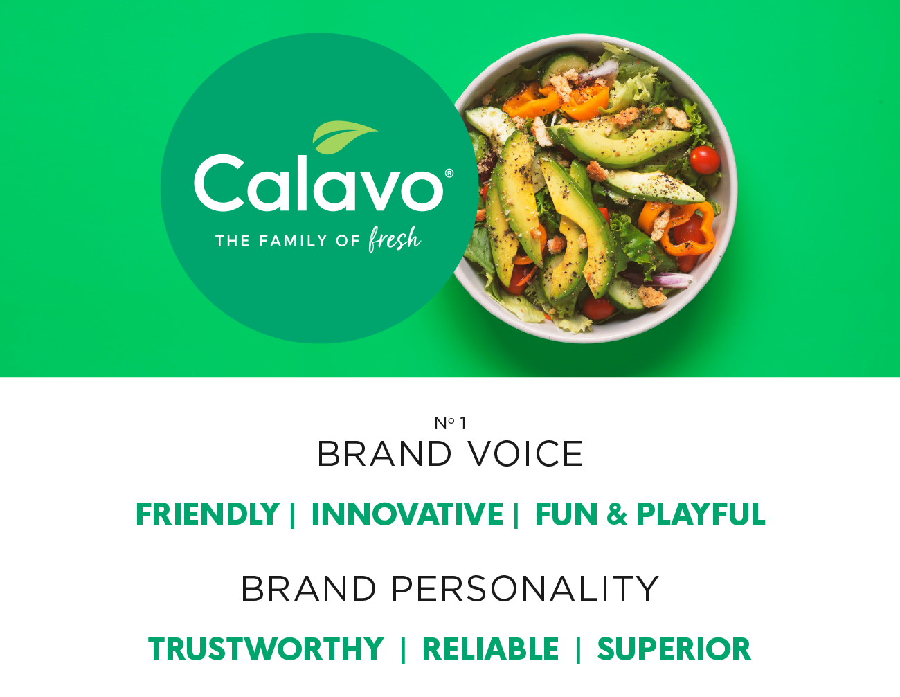 Calavo Style Guide example