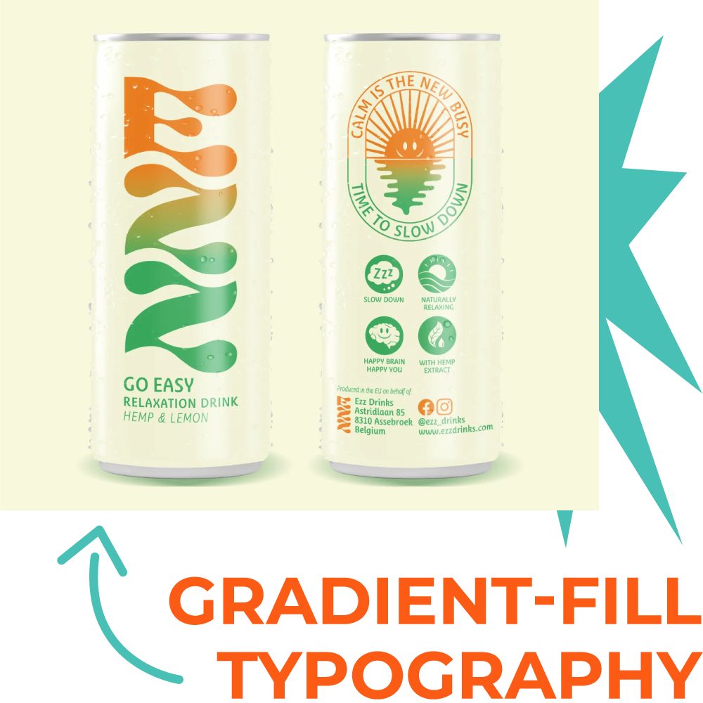 Gradient-Fill Typography