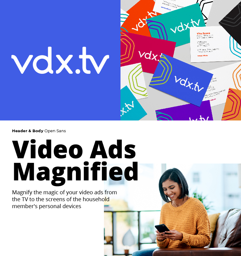a selection of branding examples for VDX.tv