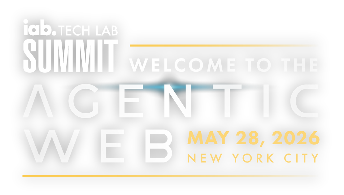 Logo reading "IAB Tech Lab Summit: Welcome to the Agentic Web"