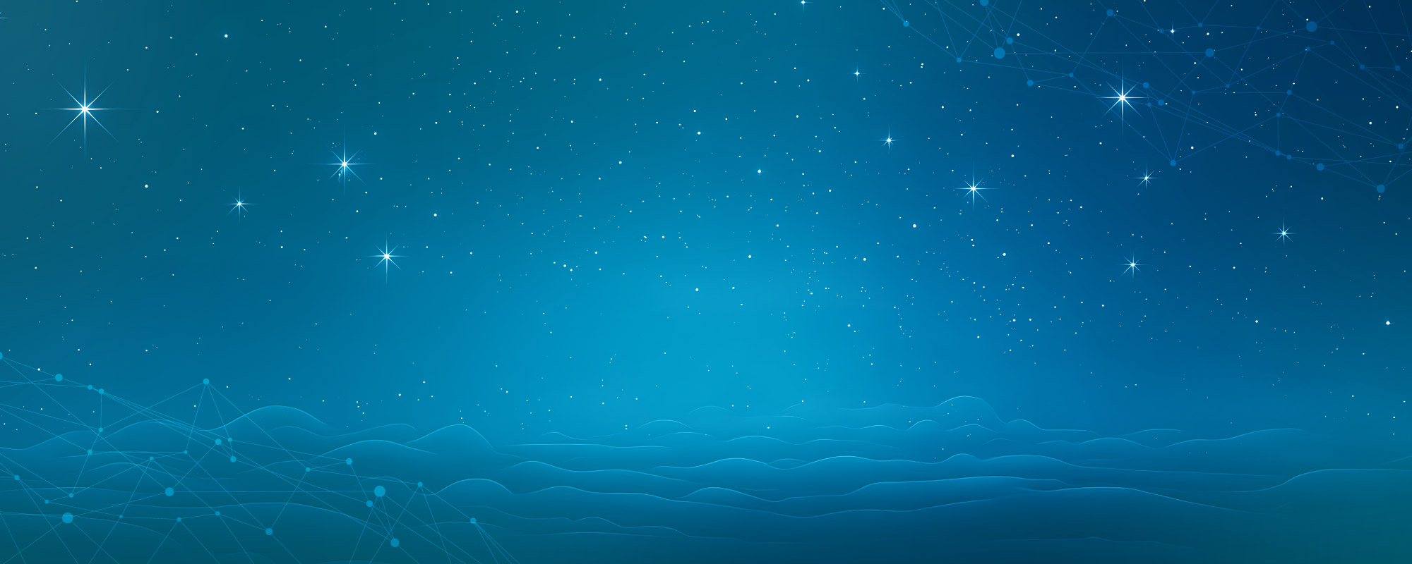 Blue starry night background